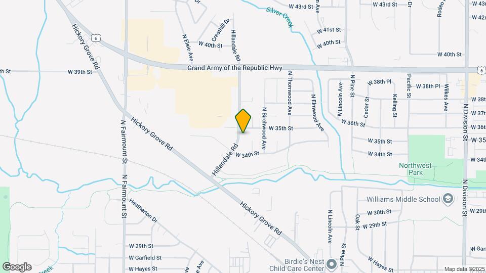 3439 Hillandale Rd Map and Location Details