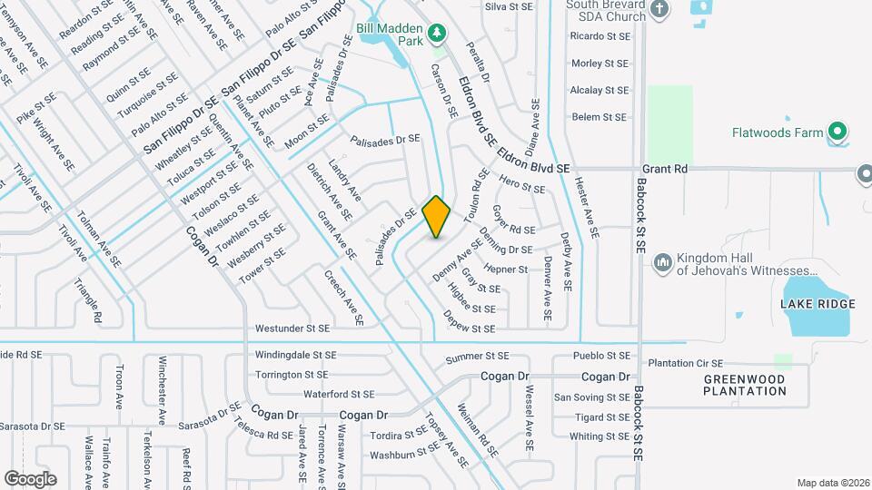 2936 Toulon Rd SE Mapa y Detalles de la Ubicación
