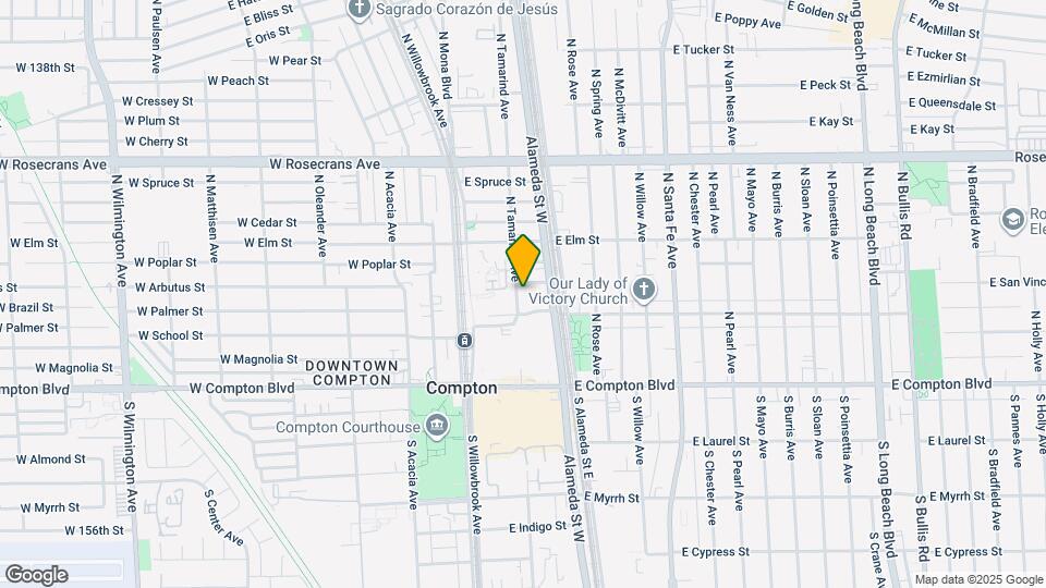 The Metro at Compton Senior Apartments Map and Location Details