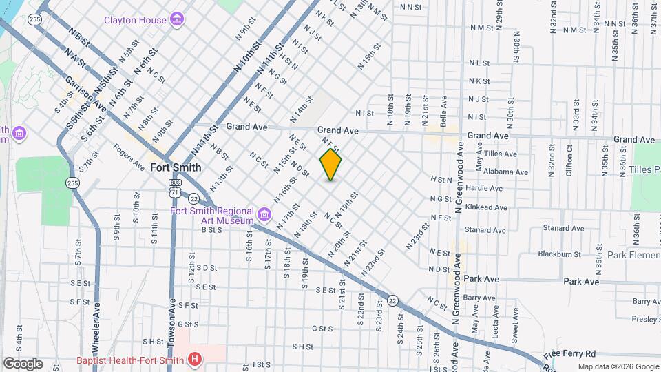 407 N 18th St Mapa y Detalles de la Ubicación