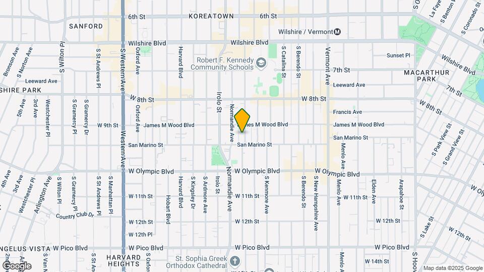 923 S Mariposa Ave Map and Location Details