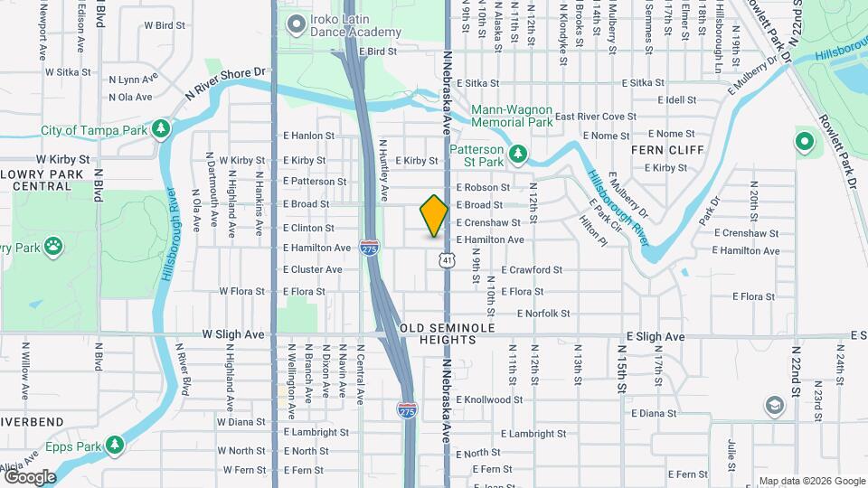 806 E Hamilton Ave Map and Location Details
