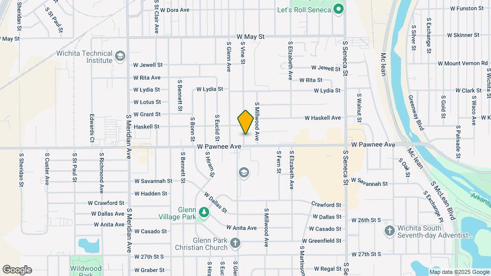 2340 S Vine St Map and Location Details
