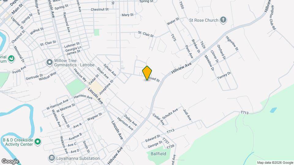 2153 Wood St, Unit B Map and Location Details