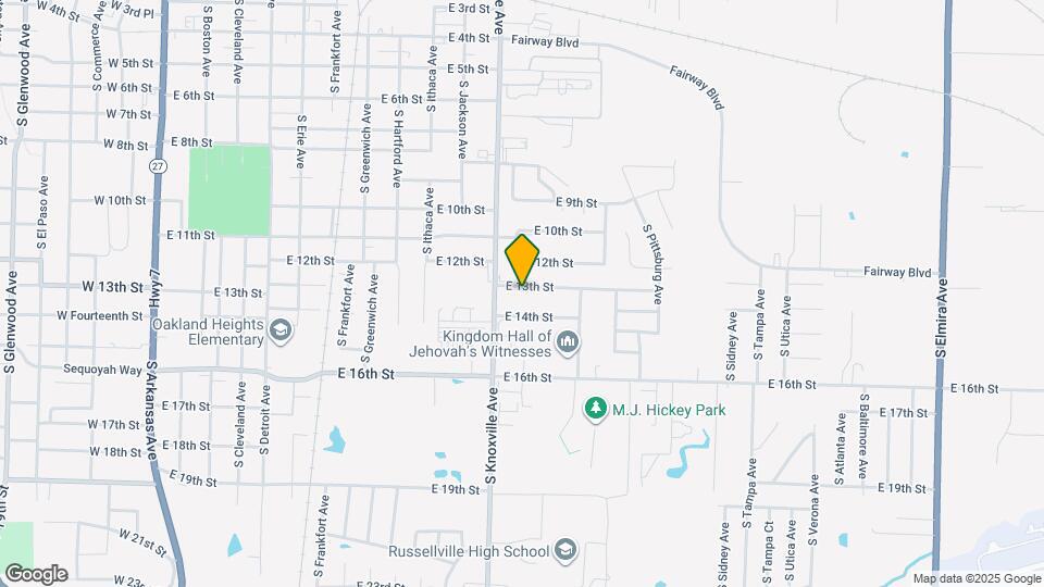 1122 E 13th St Map and Location Details