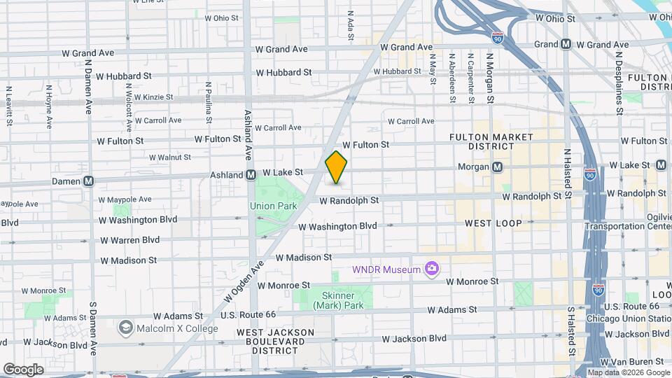 1380 W Randolph St, Unit 813 Map and Location Details