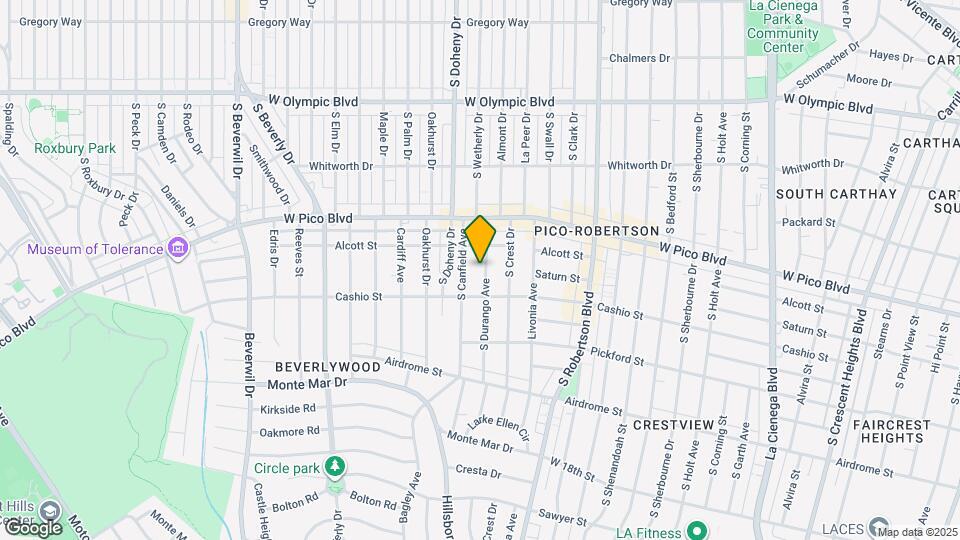 1465 S Durango Ave Map and Location Details