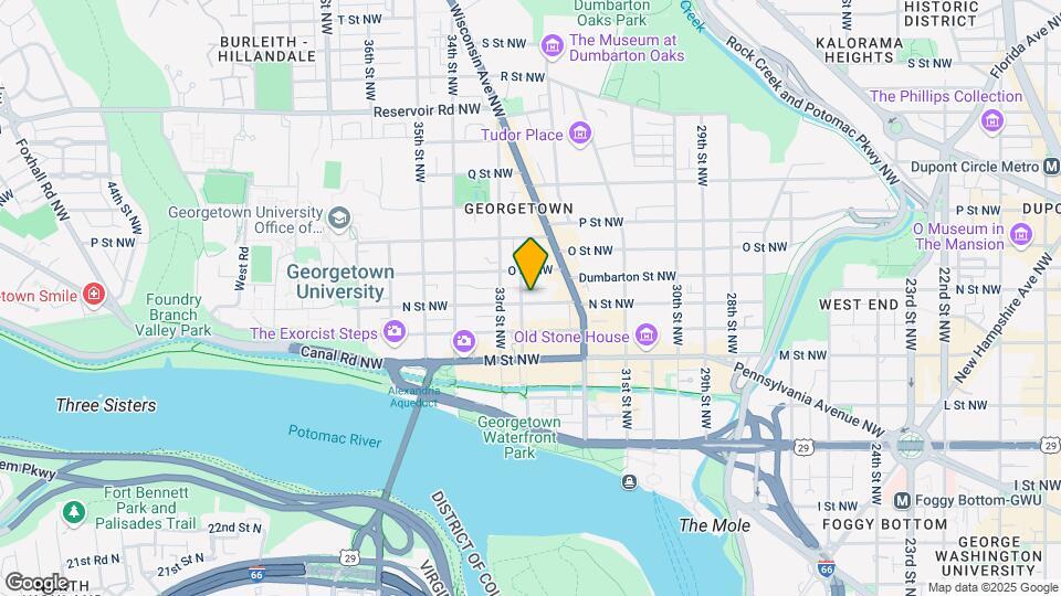 3249 N St NW Mapa y Detalles de la Ubicación