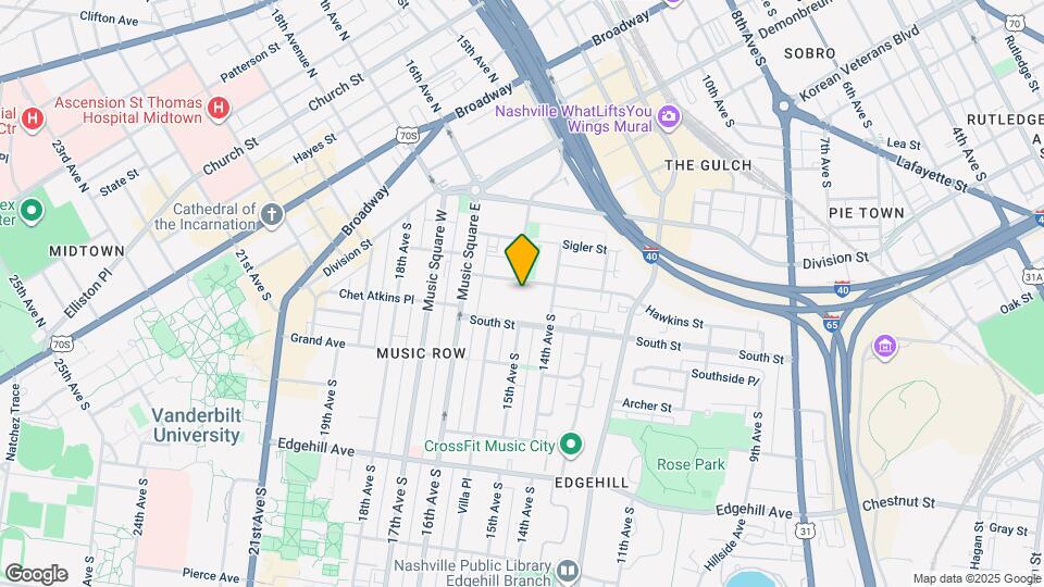 1499 Hawkins St Map and Location Details