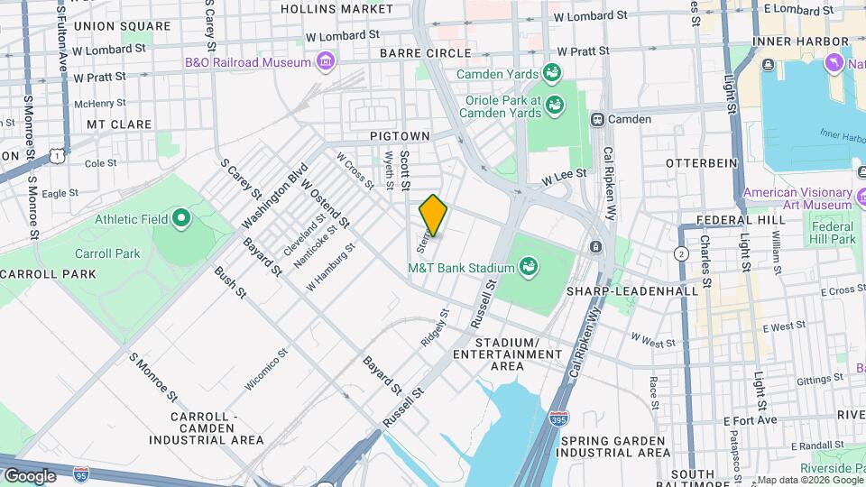 1110 South Paca St Map and Location Details