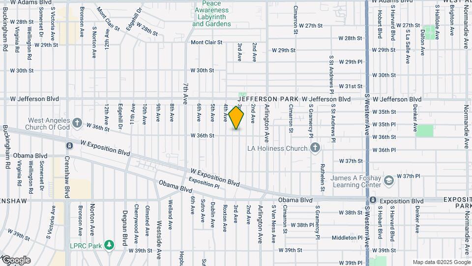 2325 W 36th St Map and Location Details