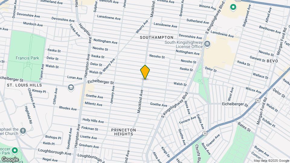 5300 Macklind Ave Mapa y Detalles de la Ubicación