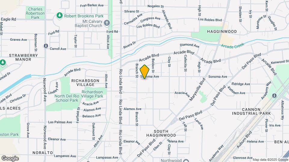 1044 Sonoma Ave Map and Location Details