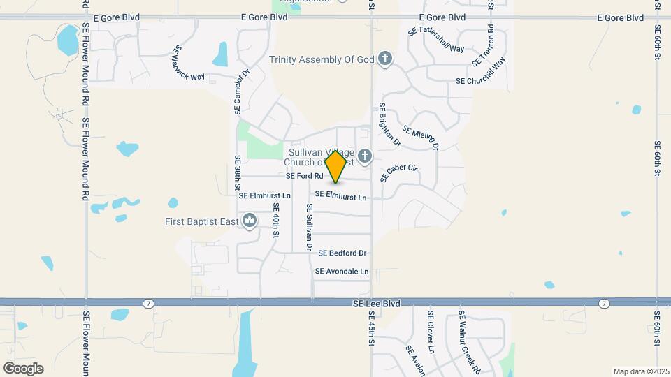 4212 SE Elmhurst Ln Map and Location Details