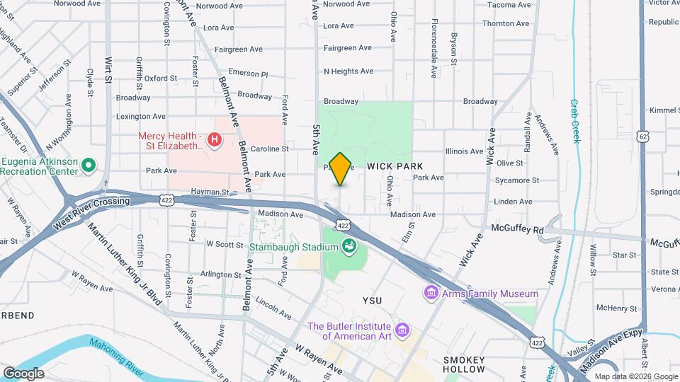 825 Michigan Ave Map and Location Details