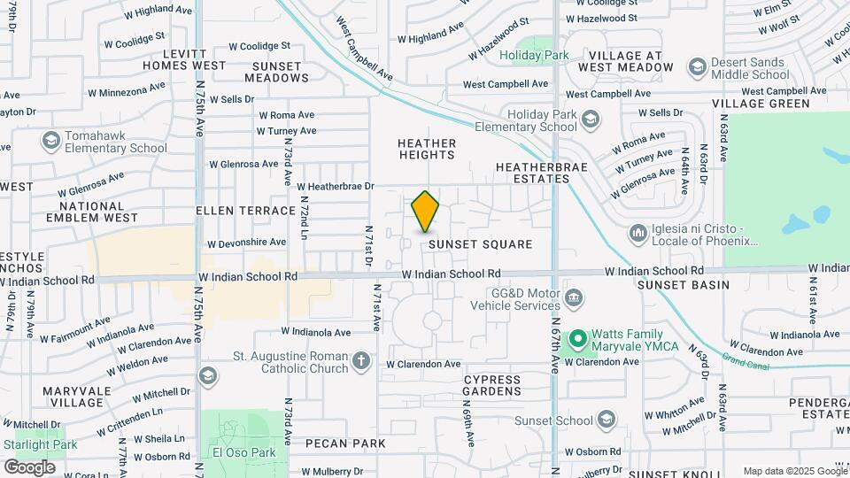 6944 W Monterosa Cir Map and Location Details