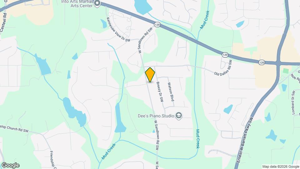 399 W Sandtown Rd SW Map and Location Details