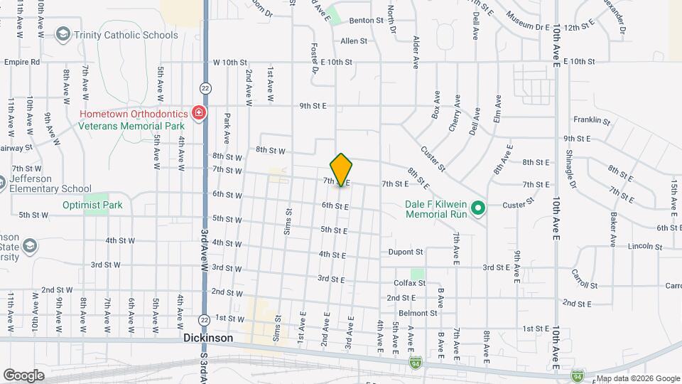 638 2nd Ave E Map and Location Details