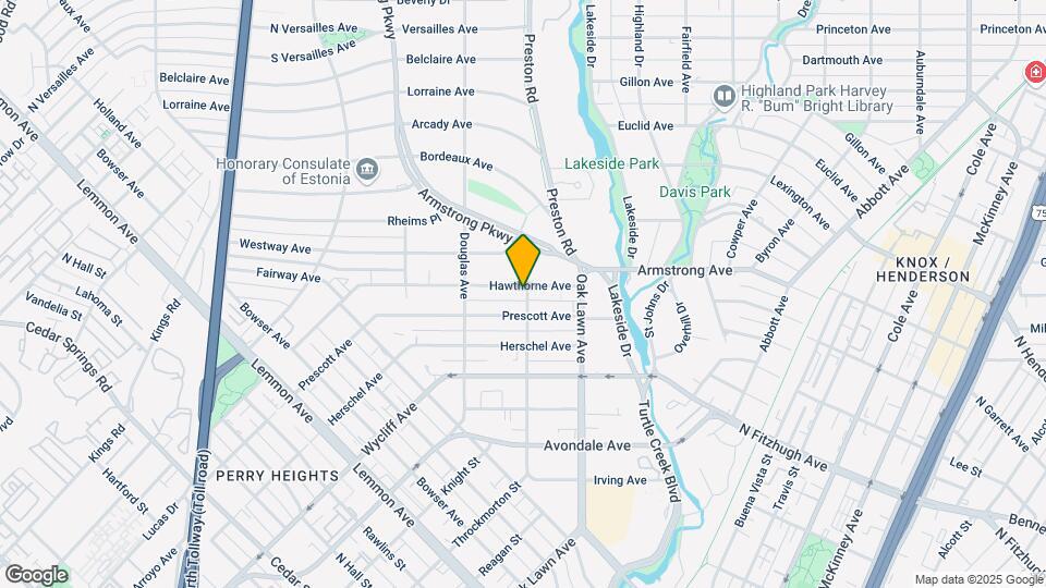 4150 Hawthorne Ave Map and Location Details