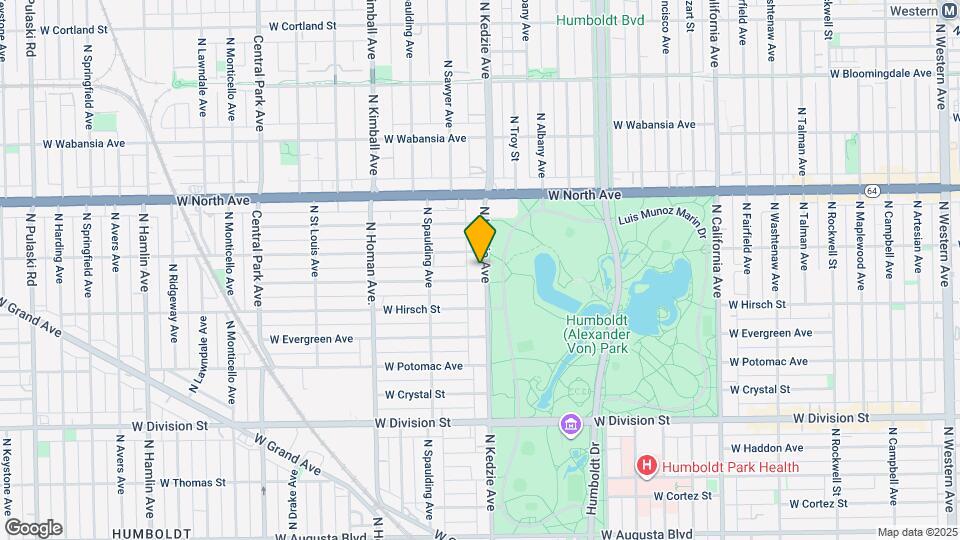 1442 N Kedzie Ave Map and Location Details