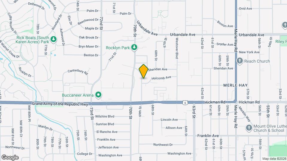 2501 Rocklyn Dr Map and Location Details