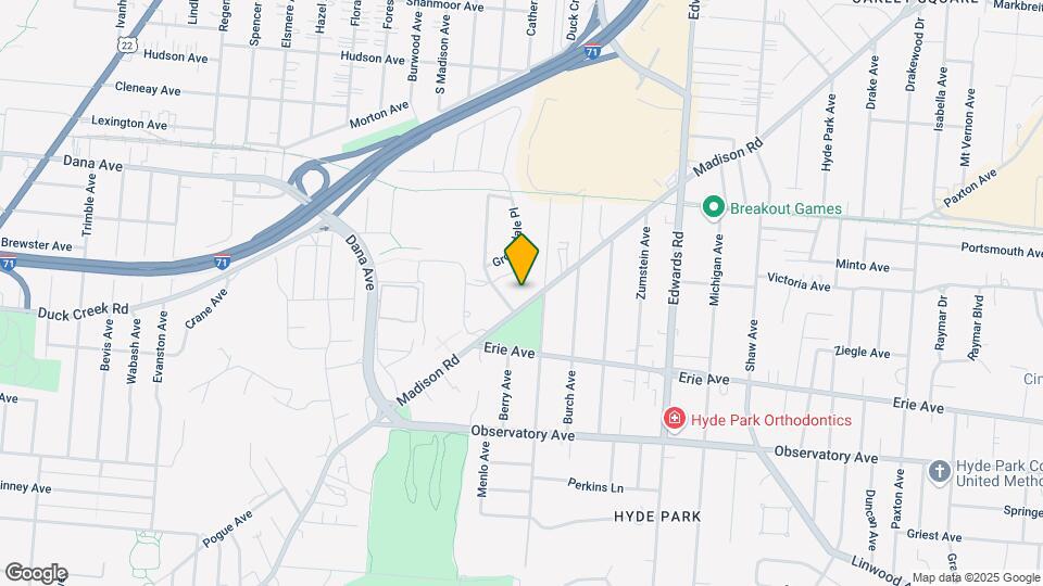 2558 Madison Rd Map and Location Details