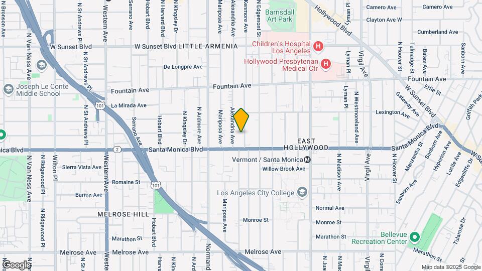 1131 Kenmore Ave Map and Location Details