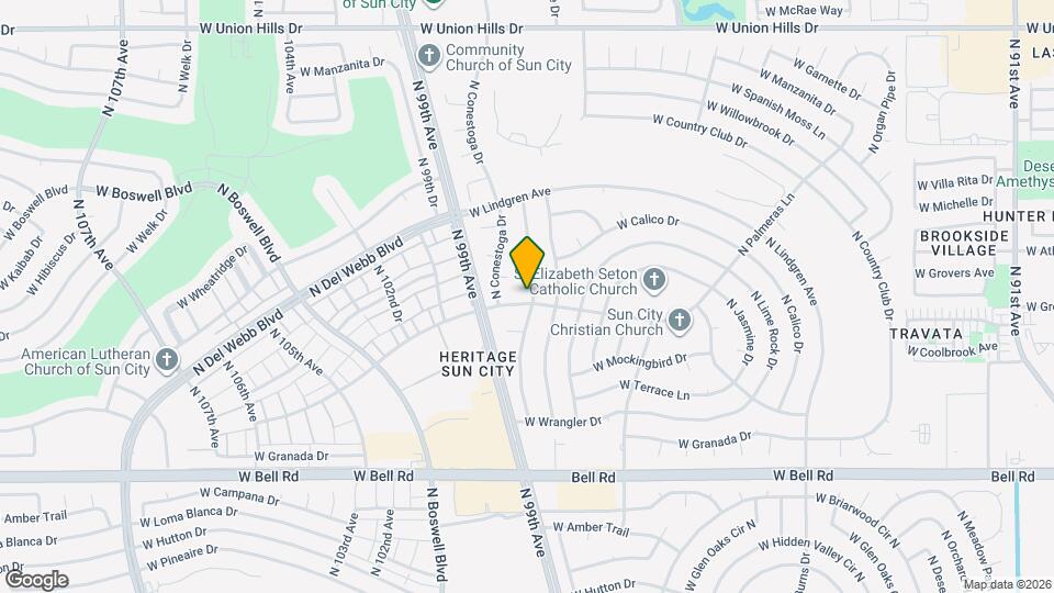 17602 N Foothills Dr Map and Location Details