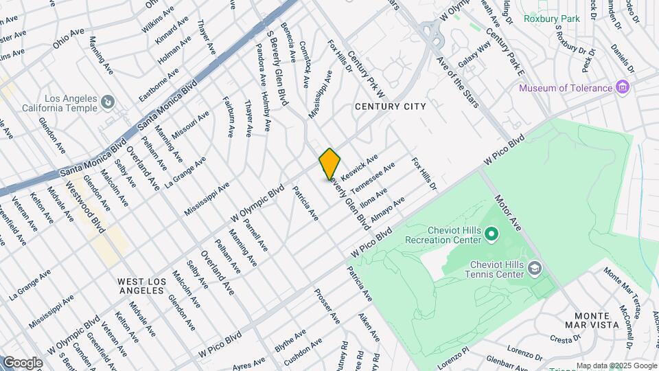 2245 S Beverly Glen Blvd Map and Location Details