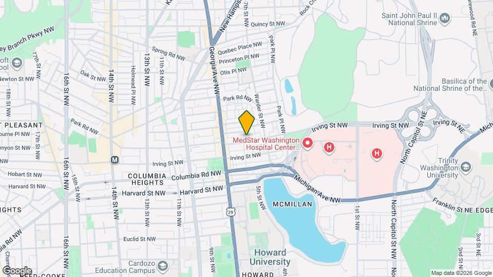 605 Kenyon St NW Map and Location Details