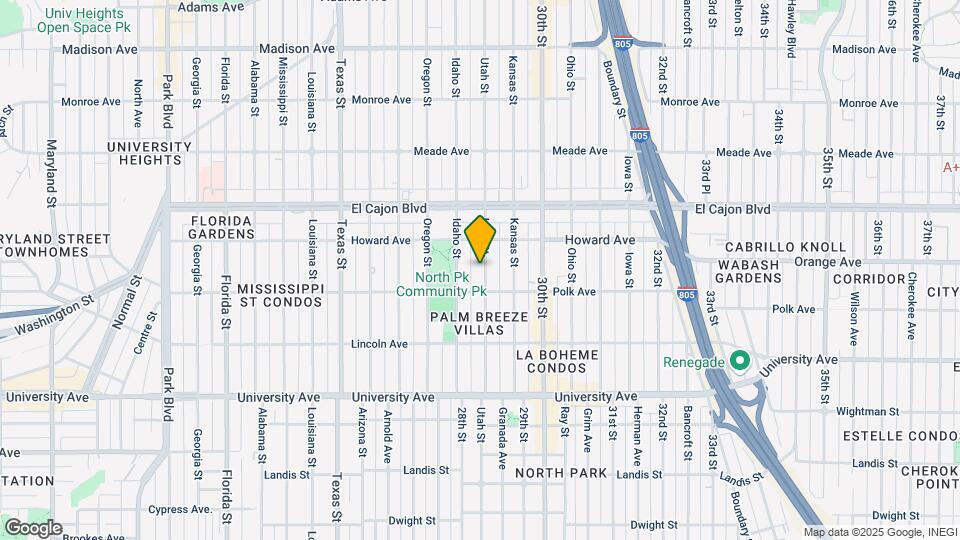 4138-4140 Utah St Mapa y Detalles de la Ubicación