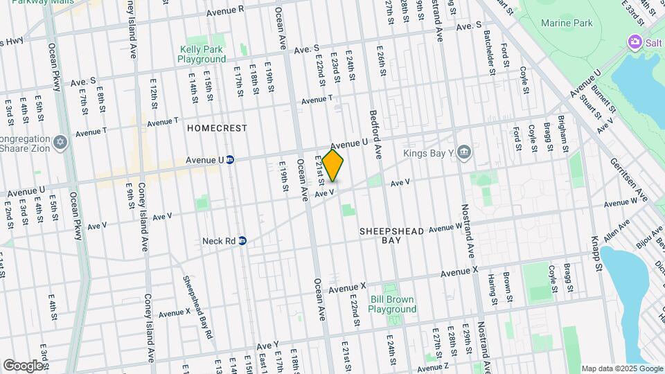 2113 Avenue V Mapa y Detalles de la Ubicación