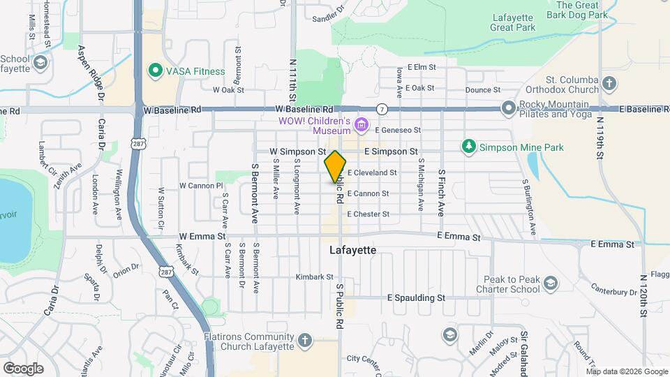 103 W Cannon St Mapa y Detalles de la Ubicación