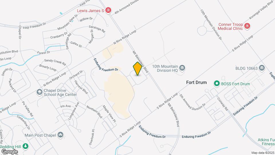 Fort Drum Mountain Community Housing Map and Location Details