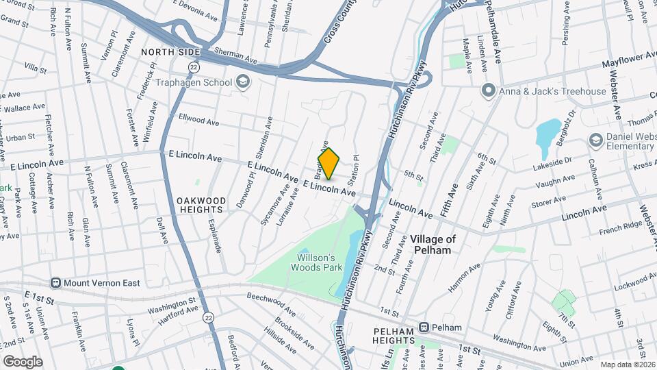 635 E Lincoln Ave Map and Location Details