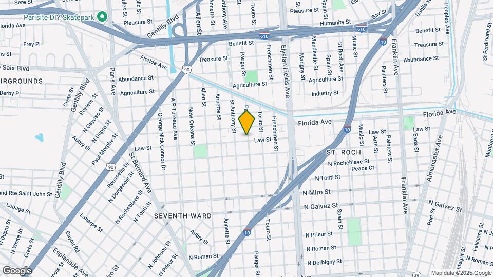 2095 Law St Map and Location Details