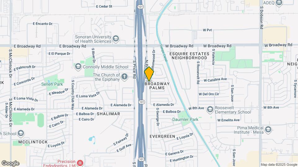 2412 S Cottonwood Dr Map and Location Details