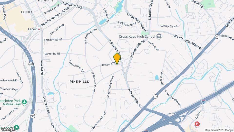 1311 Roxboro Dr NE Map and Location Details