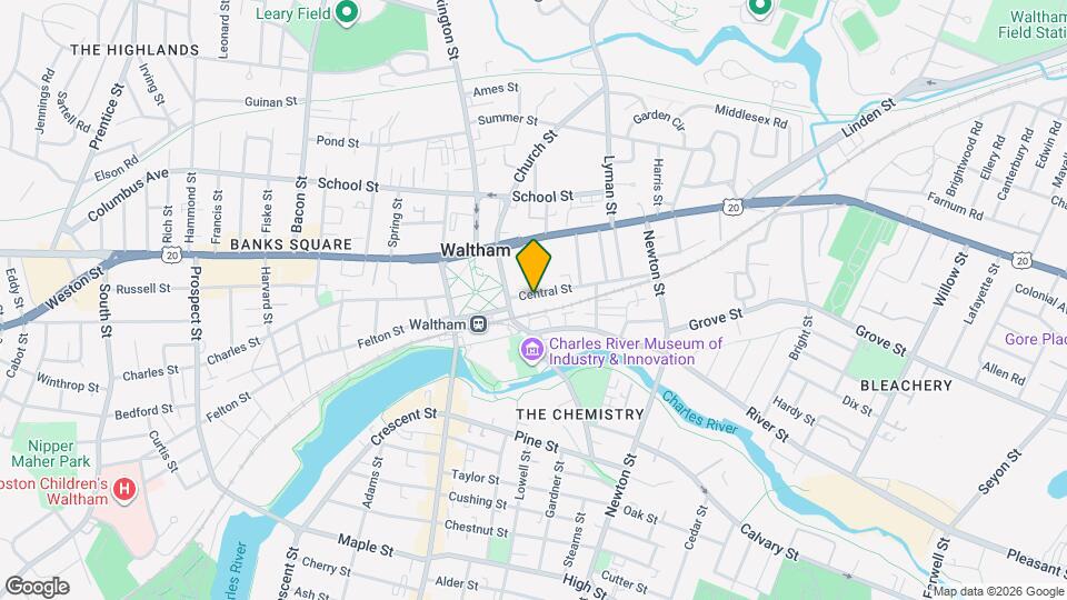 102 Central St Map and Location Details