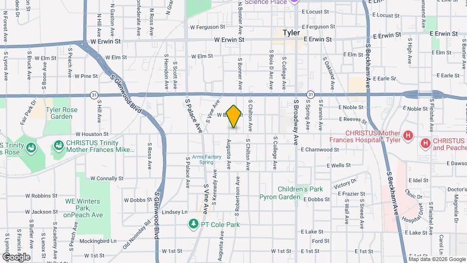 515 W Houston St Map and Location Details