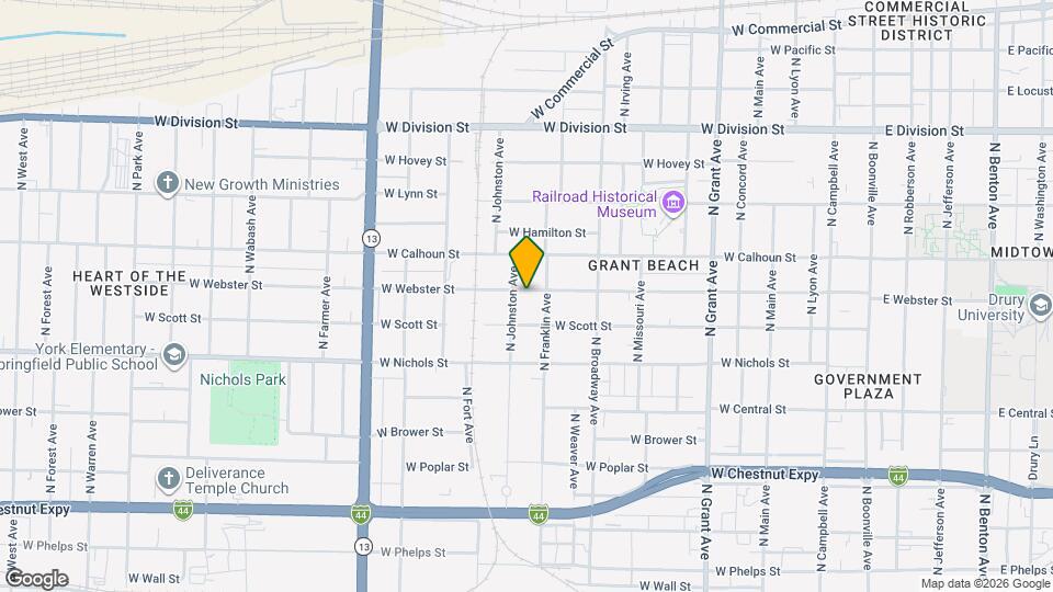 1118 W Webster St Mapa y Detalles de la Ubicación