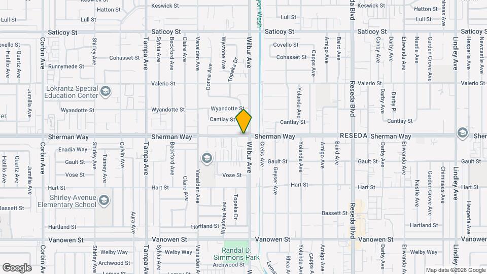 18925 Sherman Way Apartments Map and Location Details