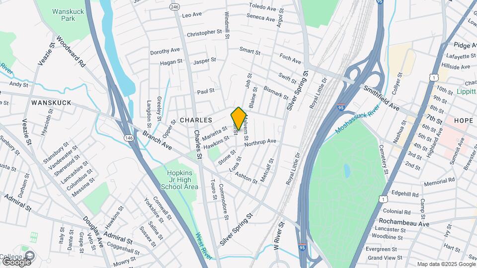 25 Hall St Map and Location Details