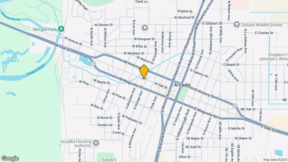 305 W Oak St Mapa y Detalles de la Ubicación