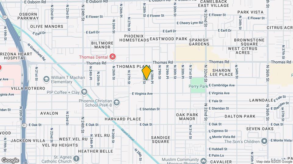 2631 N 28th St Map and Location Details