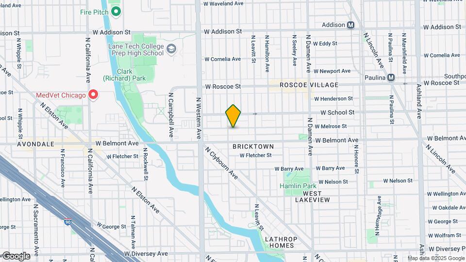 2251 W Melrose St, Unit # 01 Map and Location Details