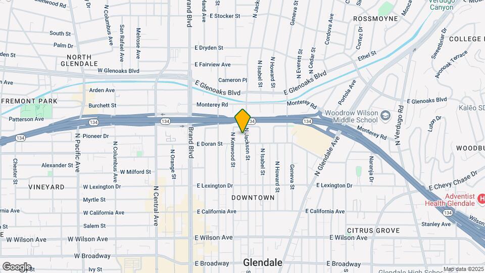 609 N Jackson St Mapa y Detalles de la Ubicación