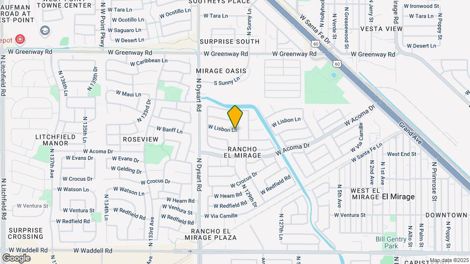 14816 N 129th Dr Map and Location Details