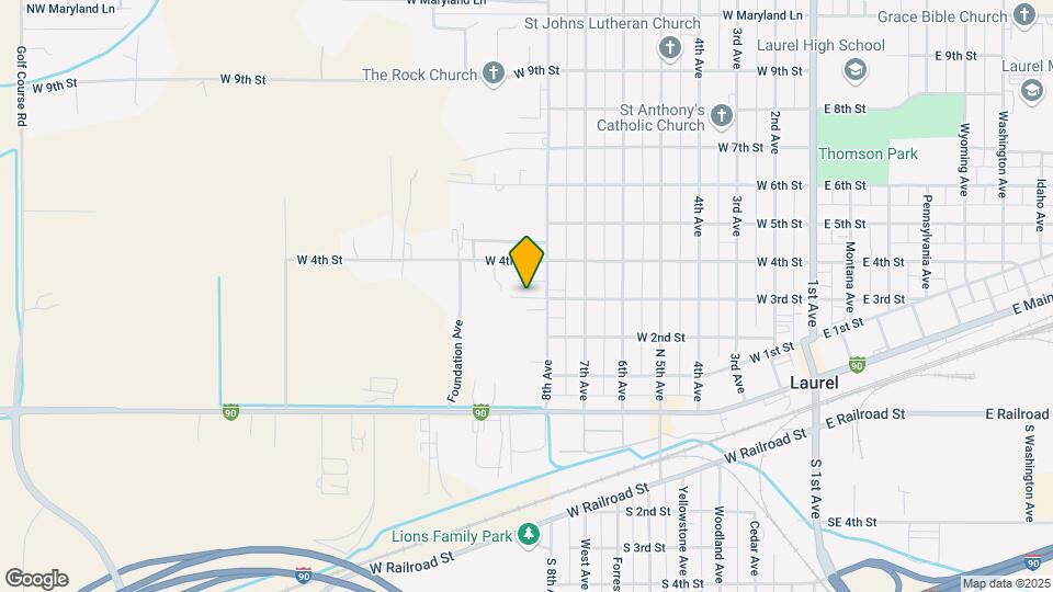 813 W 3rd St Map and Location Details