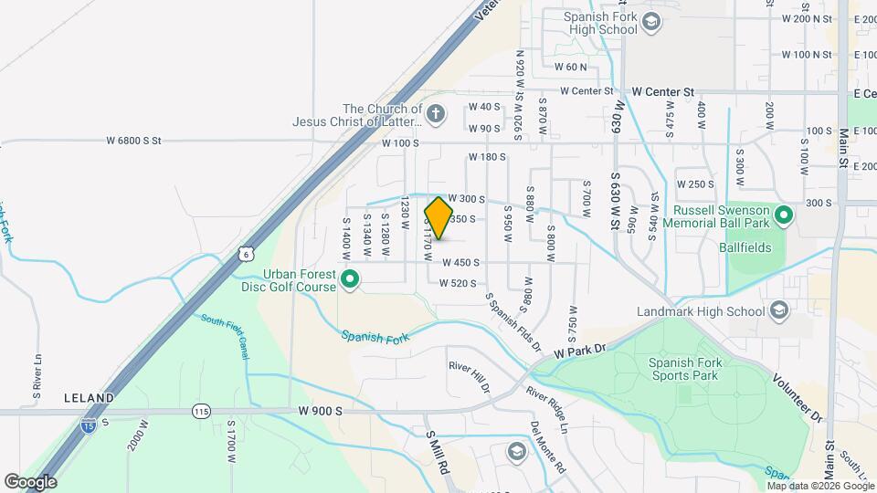 1153 W 400 S Map and Location Details